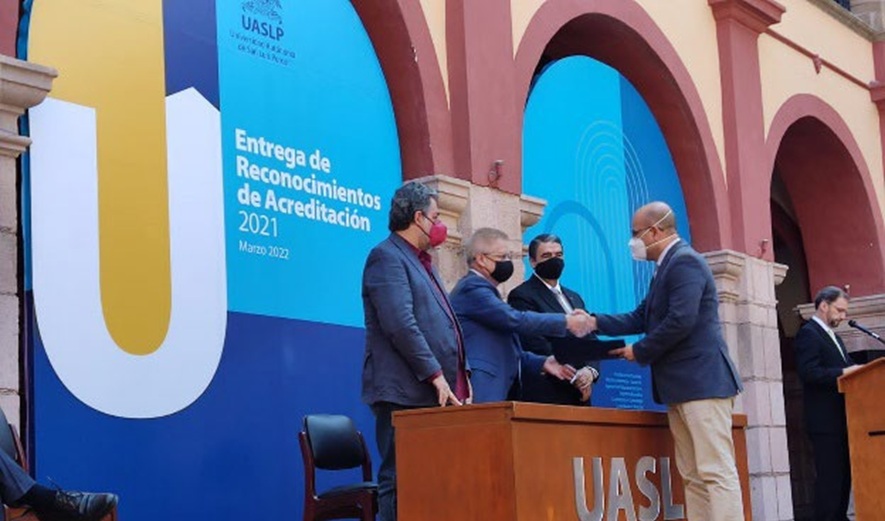 La Universidad Autónoma de San Luis Potosí obtuvo la acreditación institucional así como 9 de sus programas.
