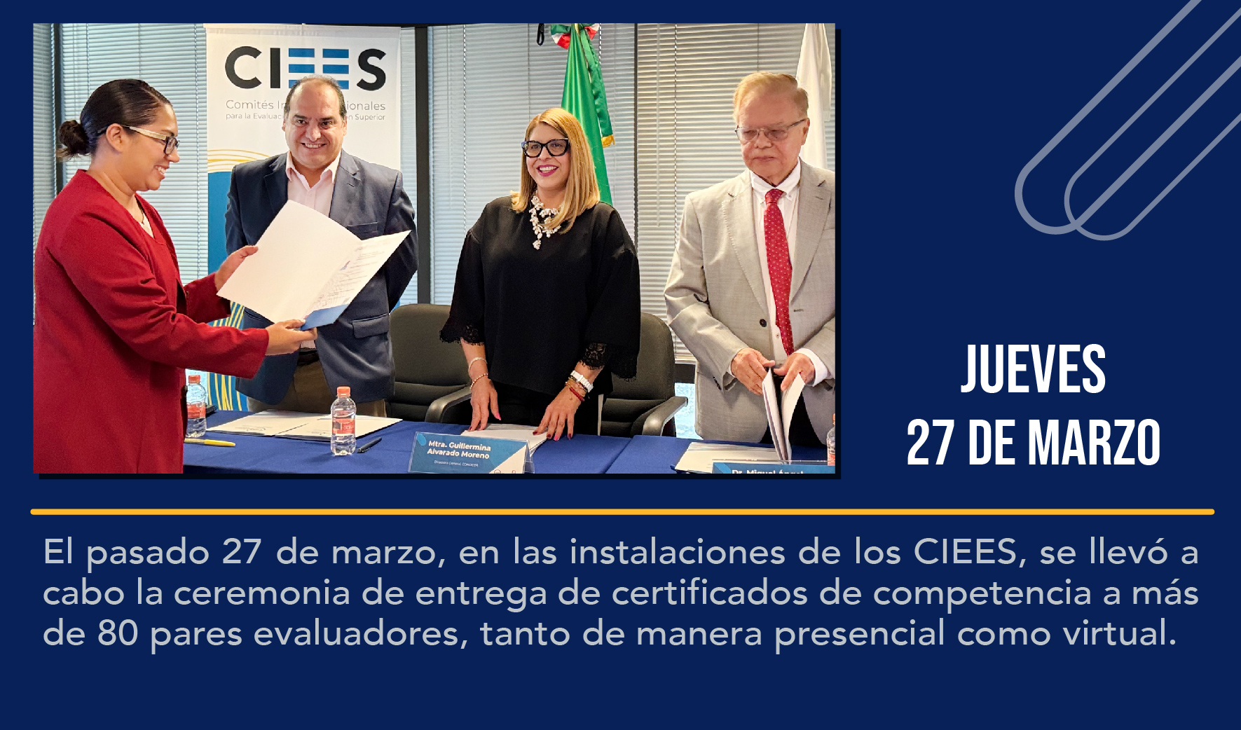 CIEES fortalece la certificación de sus pares evaluadores con el respaldo del CONOCER